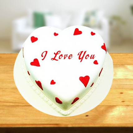 Heart Fondant Cake 1 Kg.